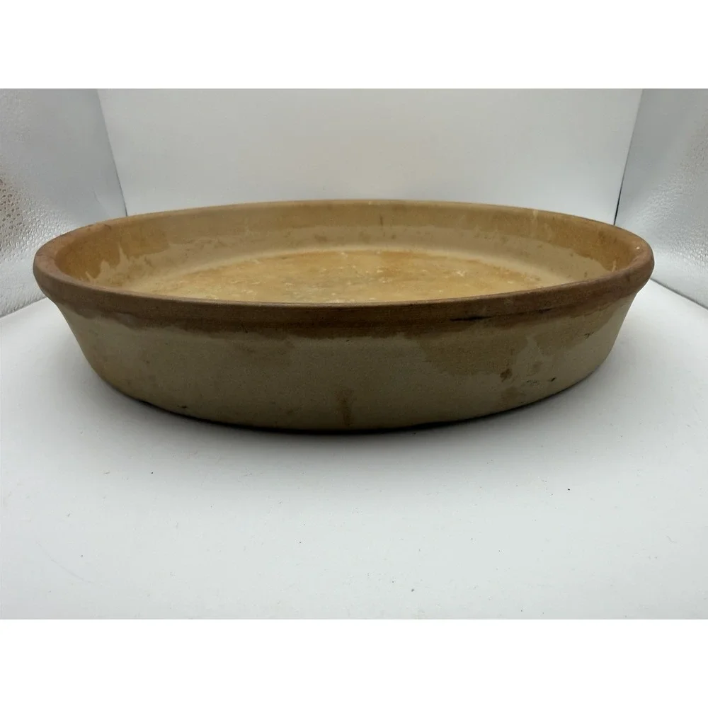 Pampered Chef Family Heritage Stoneware Round Baking Dish Pizza Pan USA